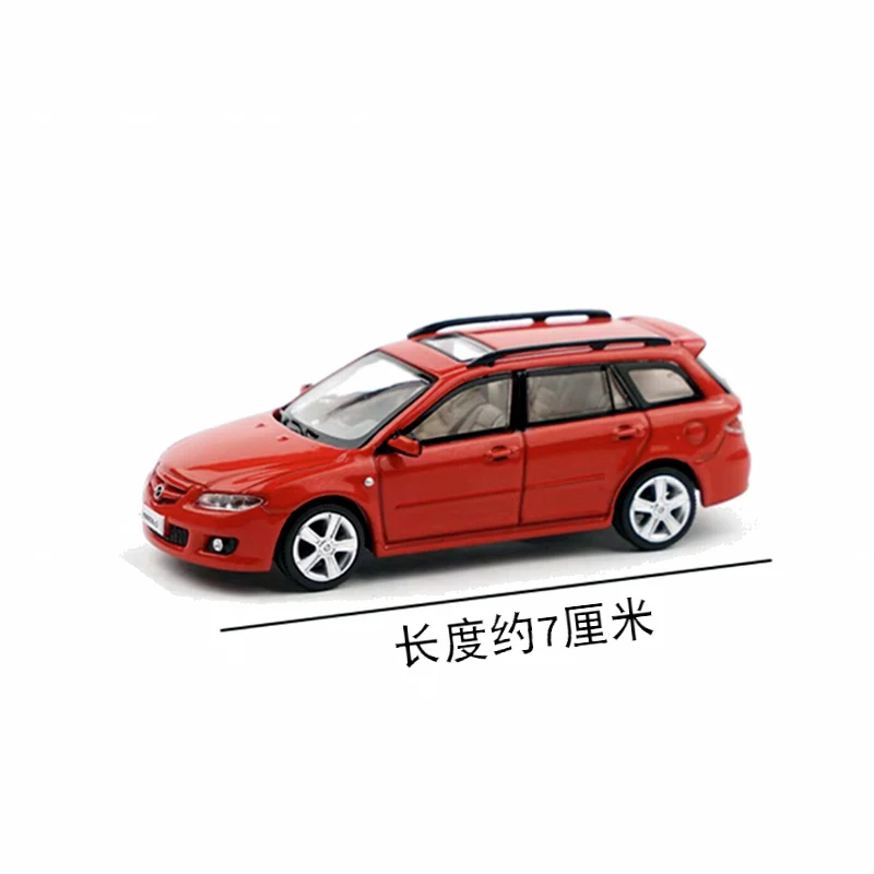 Diecast Original 1:64 Scale Mazda 6 Wagon Travel Version Simulation Alloy Model Display Collectible Gift Souvenir Decoration