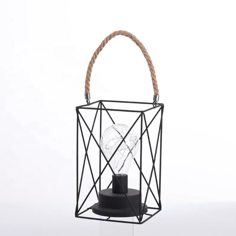 Thanksgiving Holiday Twine Lantern Indoor Decorative Round Square Warm White Light For Outdoor Leisure Christmas Celebrations