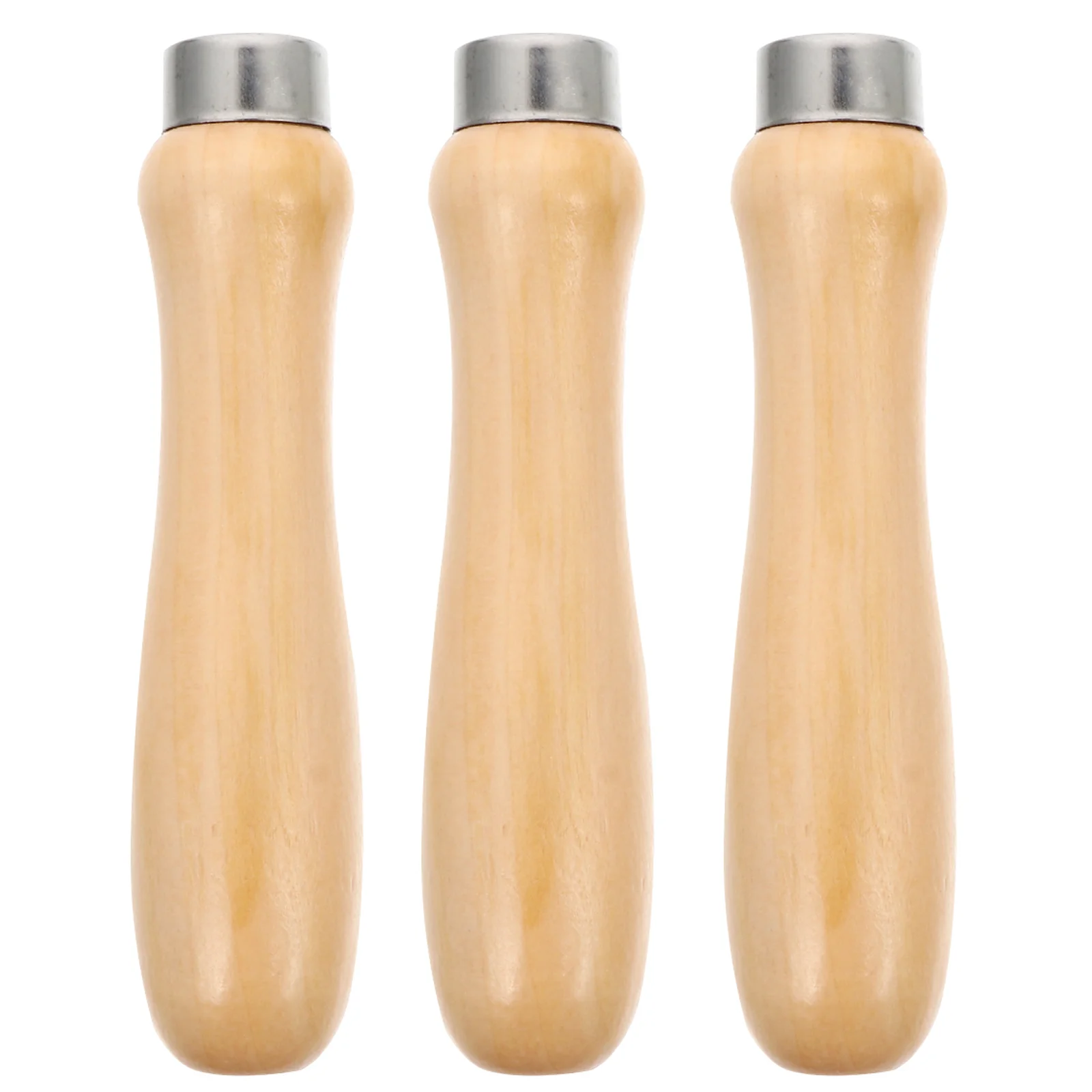 

3 Pcs File Handle Wooden for Tool Pen Workshop Equipment Handles Tape Lathe Tools Drywall Rasp Accessory Grip Folder