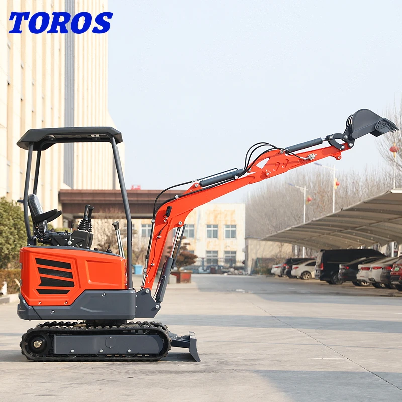 Micro Kleine Digger Mini Bagger Kleine 1 2 Ton 1800Kg Mini Graafmachine Met Aangepaste Kleuren Met Ce Certificering Beste Kwaliteit