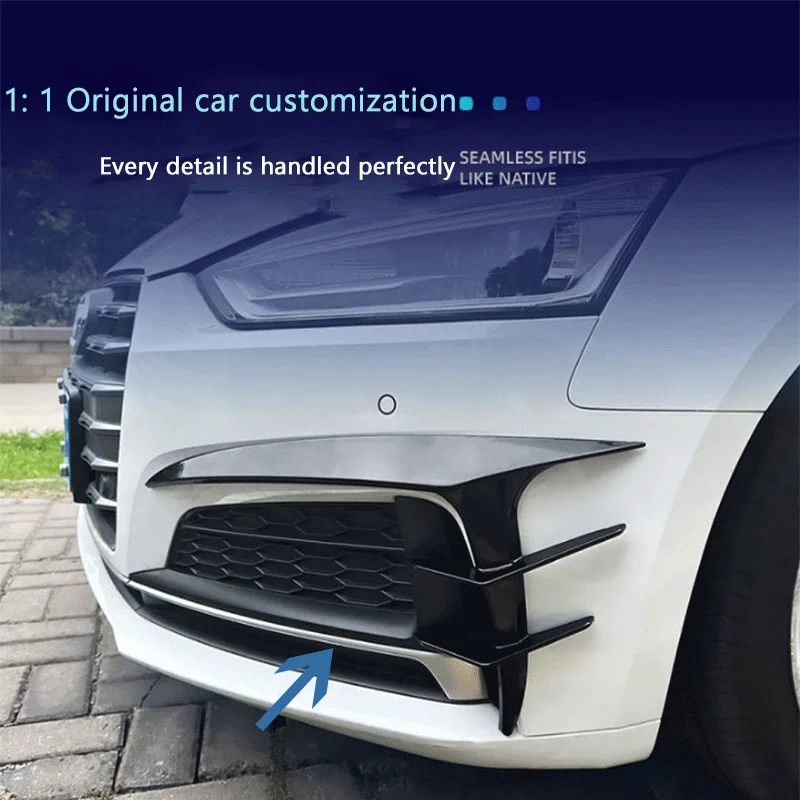 Suitable for Audi A5 S5 F5 Sline 2017-2020 front grille car sticker spoiler modification parts