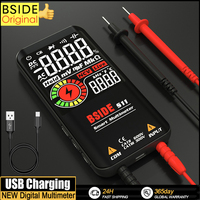 BSIDE Professional Digital Multimeter Smart 9999 EMF DC AC Voltage Capacitor Ohm Diode Live Electric Tester USB charger