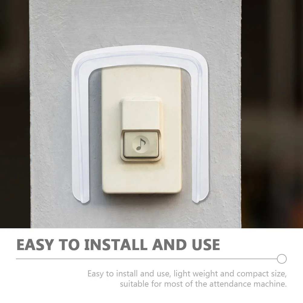 

Clear Acrylic Doorbell Rain Cover Universal Waterproof Outdoor Protective Cover for Access Control Machine Attendance Device