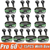 Pro 60 Bluetooth Earphones Smart Headphones Wireless Headset Mini Earbuds Wholesale Men Display TWS Bluetooth Watch Phone PK X15