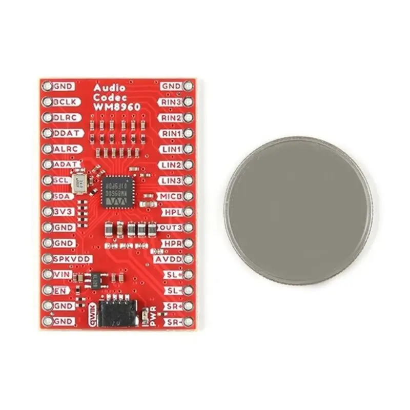 DT51 Audio Codec Module WM8960 Breakout Board I2S Stereo Headphone Amplifier, Qwiic Development Board for Arduino