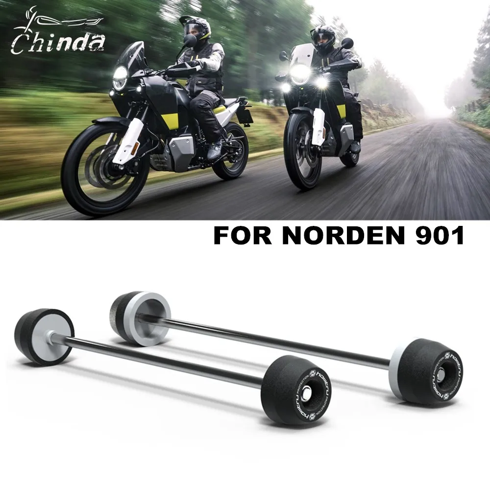 오토바이 전방 후방 휠 스핀들 충돌 보호, Husqvarna NORDEN 901 Norden 901 Norden 901 2022 2023