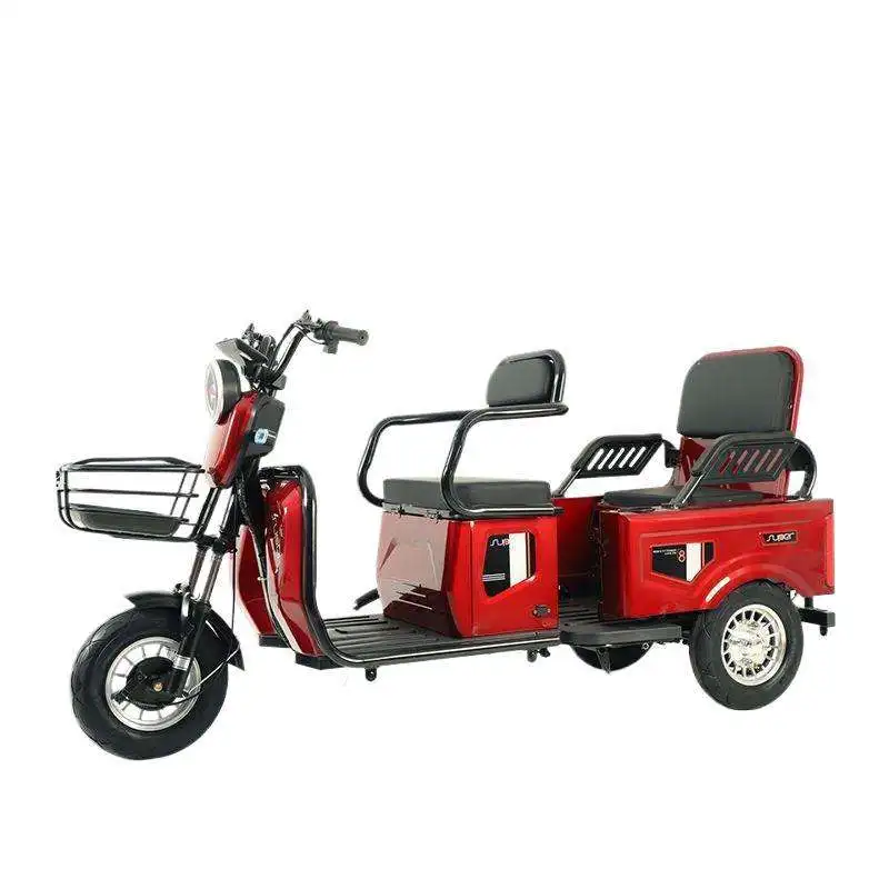 New 600W Electric Tricycle 48V20Ah Lead Acid Integrated Battery Steel Frame 3 Speed 35KPH 50km Range