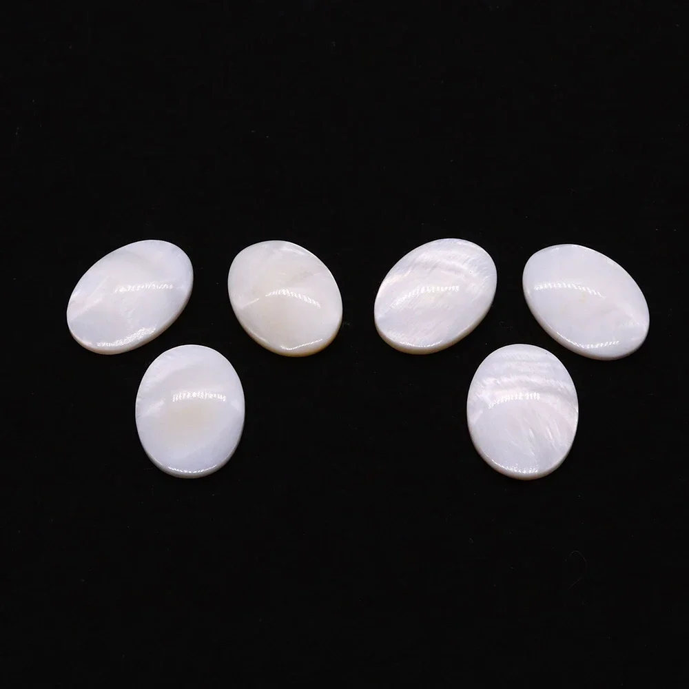Natural Freshwater Shell Oval Ring Surface 10-30mm Production Boutique Fashion Women\'s Jewelry DIY Necklace Earring Accessories