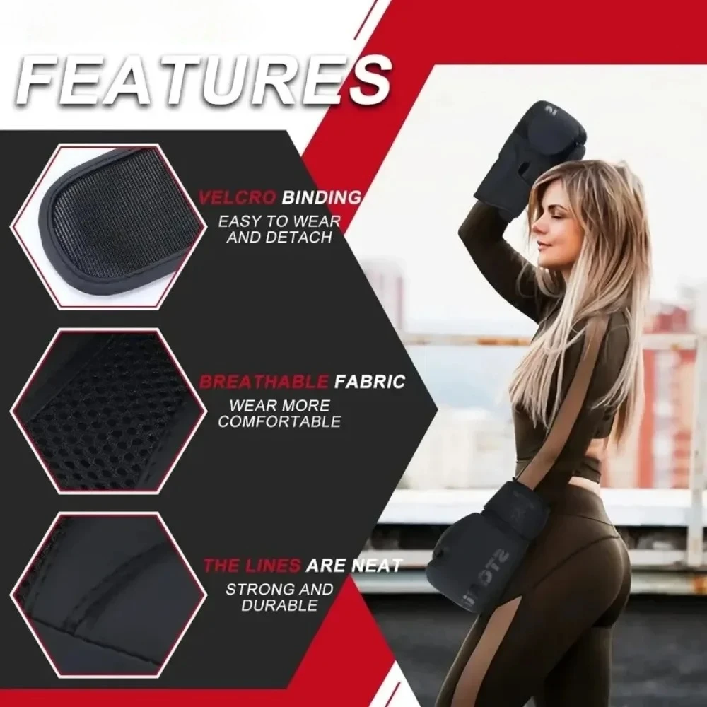 1 زوج قفازات الملاكمة للرجال والنساء المهنية ساندا التدريب الرمل الملاكمة التايلاندية القتال الكبار قفازات القتال الحرة