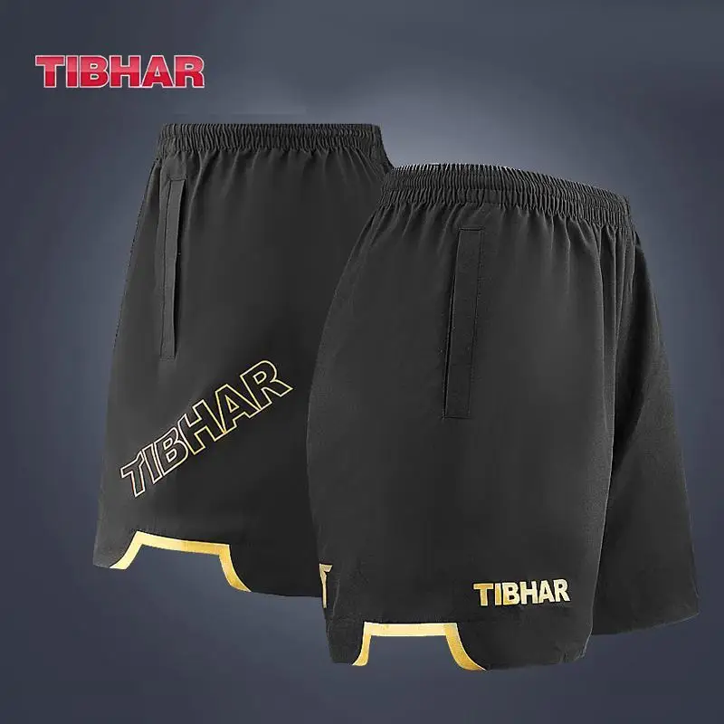 TIBHAR Pantaloncini da ping pong Pantaloncini sportivi da uomo e da donna Asciugatura rapida, traspiranti, larghi e confortevoli