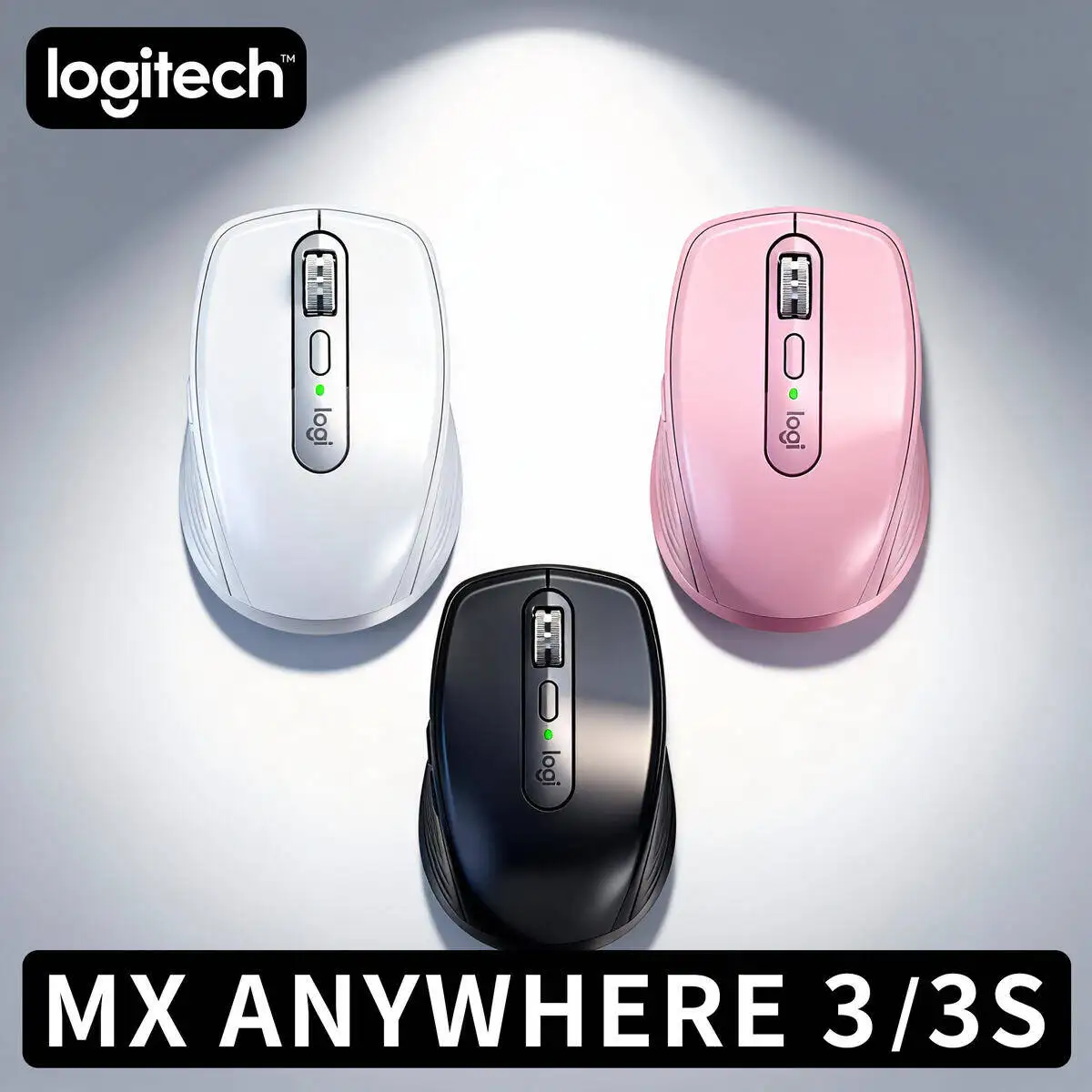 

Logitech MX Anywhere 3S Ultra Responsive Bluetooth Mouse Custom DPI Silent Clicks for Laptop Desktop Office