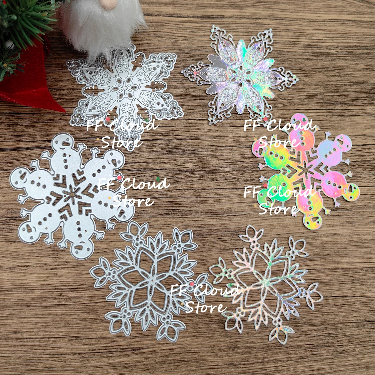 Christmas Snowflake Metal Cutting Dies Scrapbooking Embossing Decorative Crafts Greeting Card Knife Mold Punch Stencil Die Cut