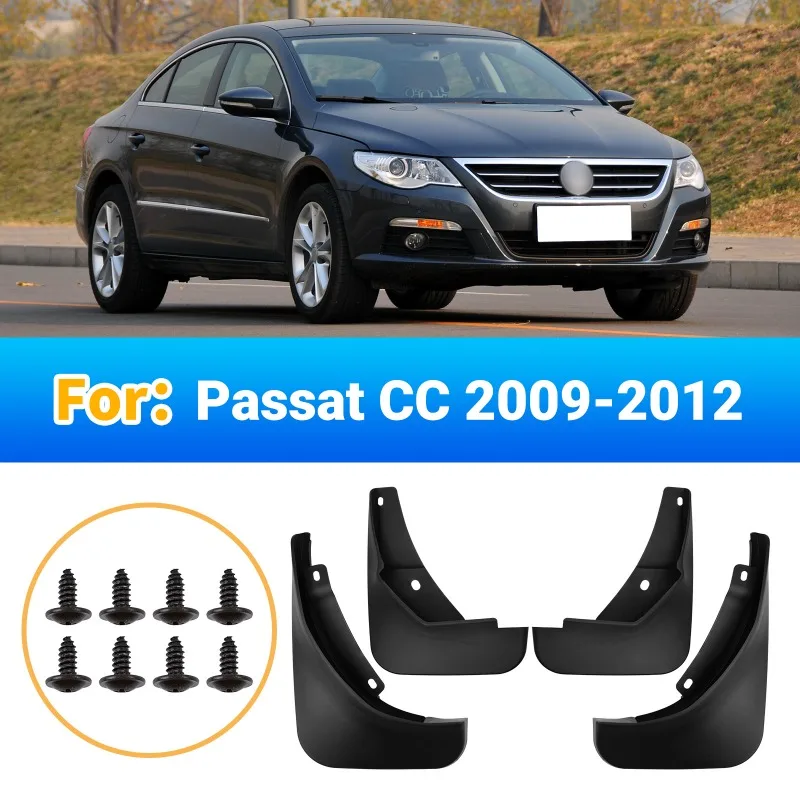 Car Mud Flaps Fender For Volkswagen Passat CC 2009-2012 Front And Rear Wheels Mudflaps Splash Guard Protection Accessories
