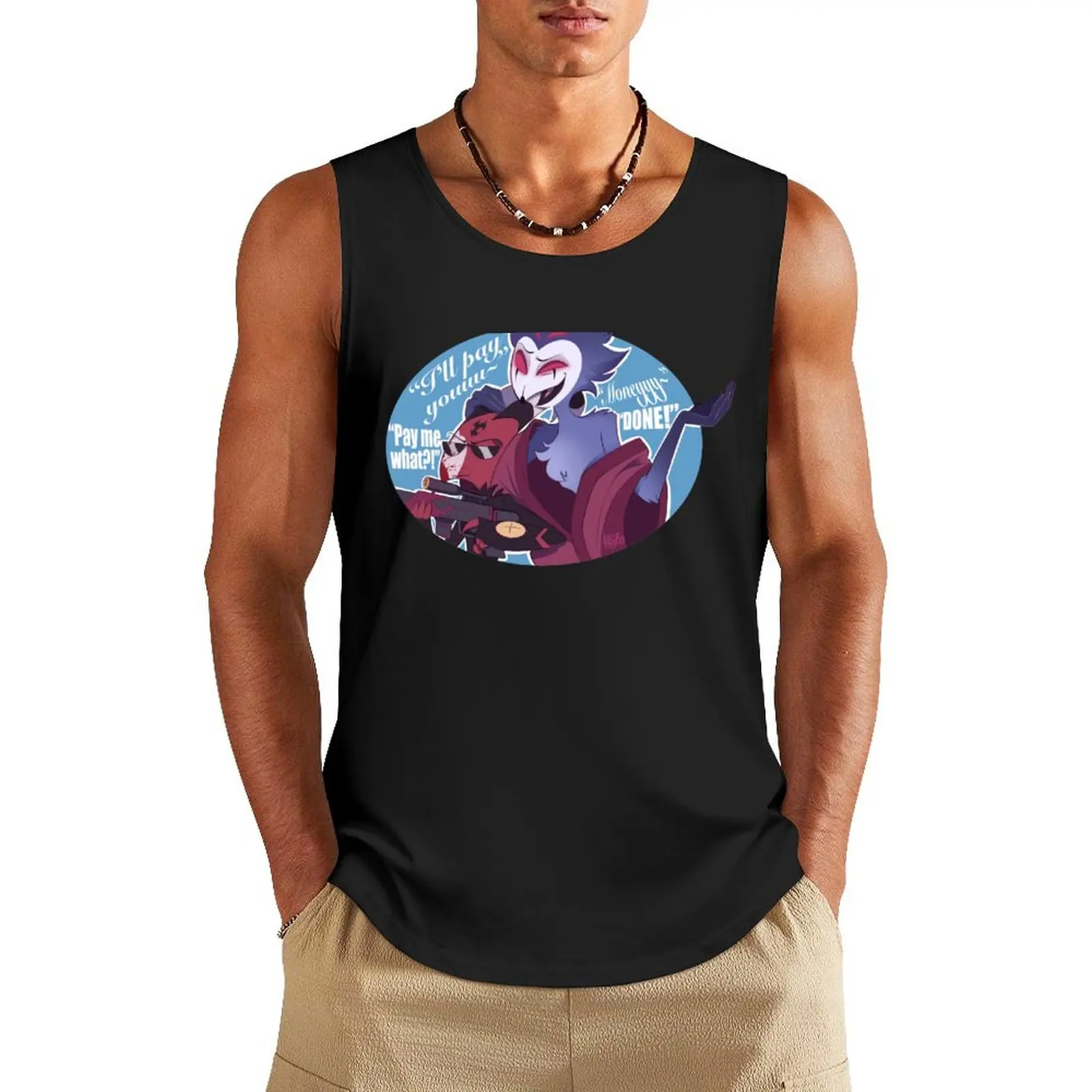 

I’ll pay you money Tank Top clothes for men gym top fitness gym training accessories