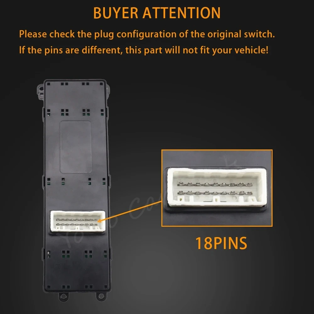 93570-B5000 Master Lifter Button For Kia Forte Cerato K3 2014 2015 2016 2017 Front Left Power Window Switch