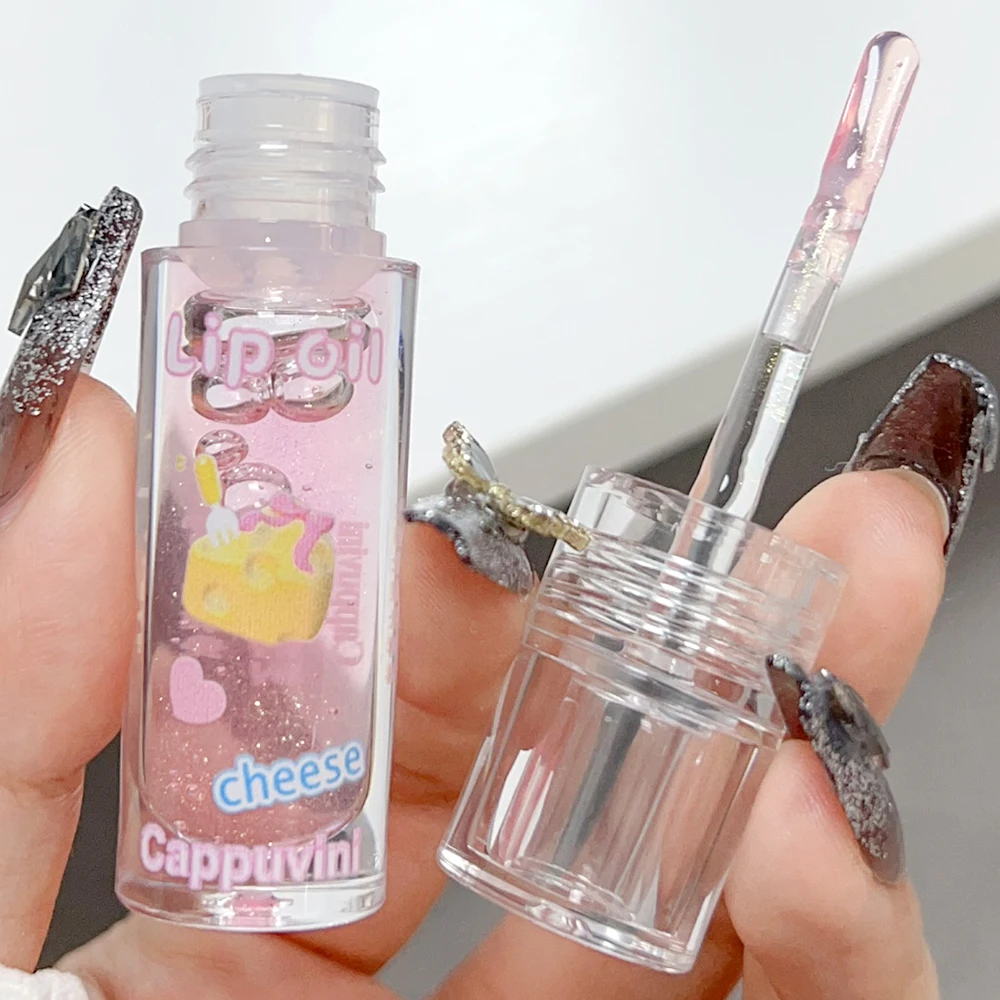 Spiegel Glitter Lip gloss wasserdicht dauerhafte feuchtigkeit spendende wässrige flüssige Lippenstift Perle transparente Lippen öl koreanische Make-up Kosmetik