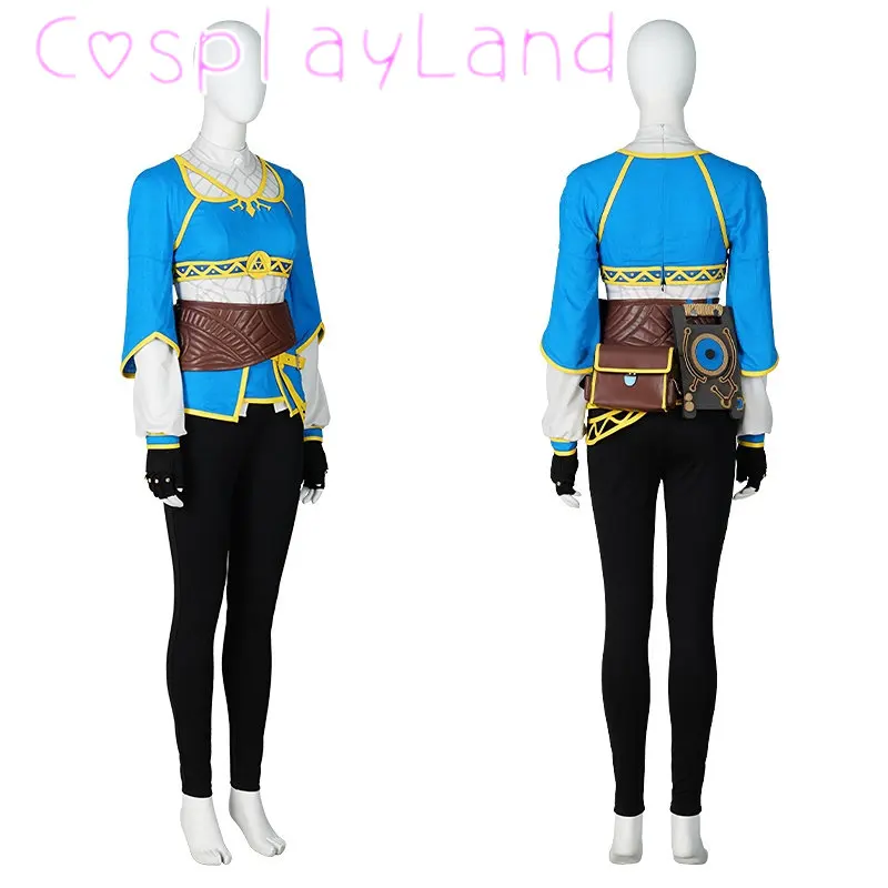 Breath Of The Wild Cosplay Costume Princess Outfit Adult Women Performance Clothes With Accessories Halloween Carnival Props