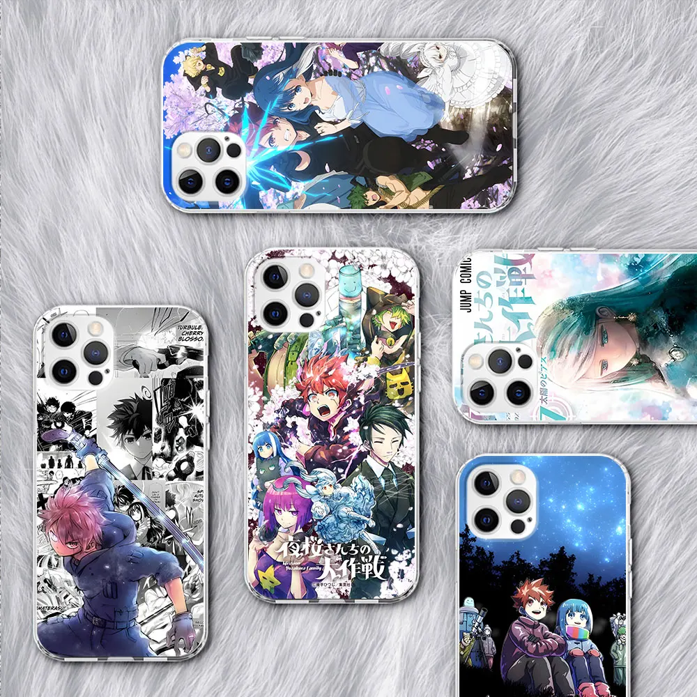 Mission Yozakura Family Case for Apple iPhone 16 13 11 12 14 Plus 15 Pro 7 8 Plus XR X XS Max Clear Silicone Phone Cover Coque