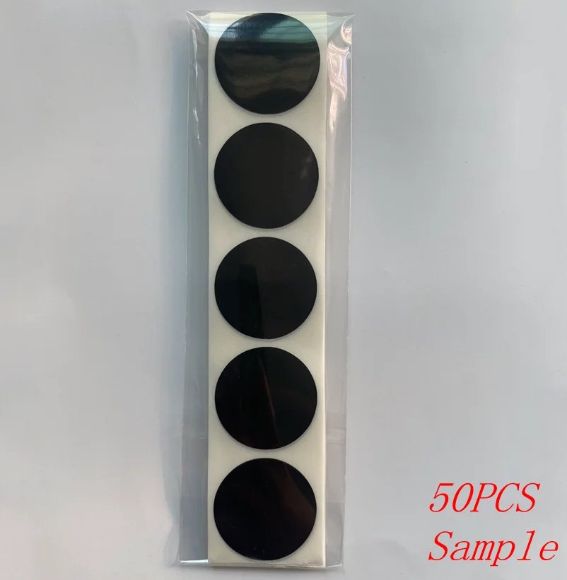 50–500 Stück schwarze Papieraufkleber, rund, blanko, handgefertigt, selbstklebend, DIY-Siegeletiketten für Geschenkpakete, Umschlag, Tafel