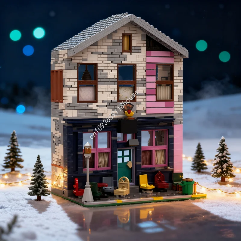 

1097pcs MOC Zita S Trash Fired Pizza Disneienyed Model Building Blocks Assemble DIY Toys Idea Education Christmas Gift Kids