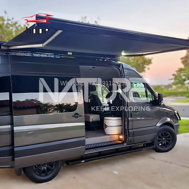 NATURE High Quality Electric Retractable Van Car Motorized Van Awnings, Camper Rv Awning