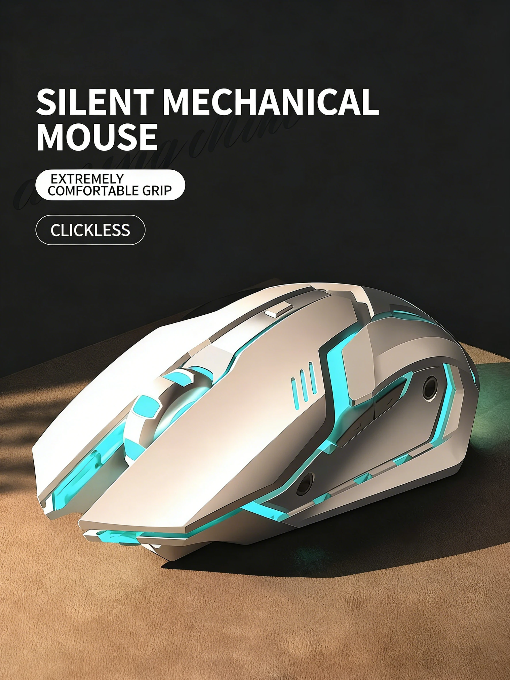 EWEADN Wired Gaming Mouse RGB Ergonomic Silent Gamer Mouse 6 Buttons Mice Optical Office Computer Laptop Mouse 3200DPI Boy Gifts
