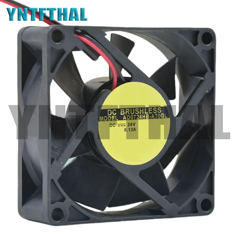 Ventilador do inversor, AD0724HB-A70GL, 7025, 24V, 0.13A, 7cm, Novo