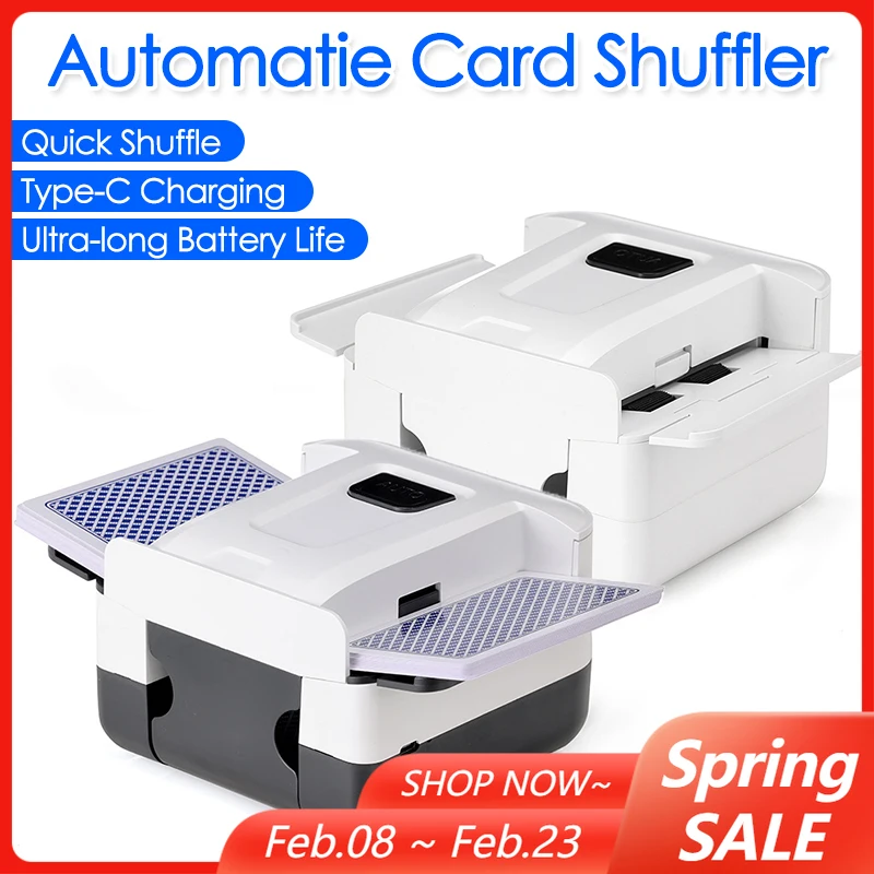 

Профессиональный автоматический тасос для карт для специальных игр на палубе, миксер для игральных карт, перезаряжаемый электрический тасос 2000 мАч