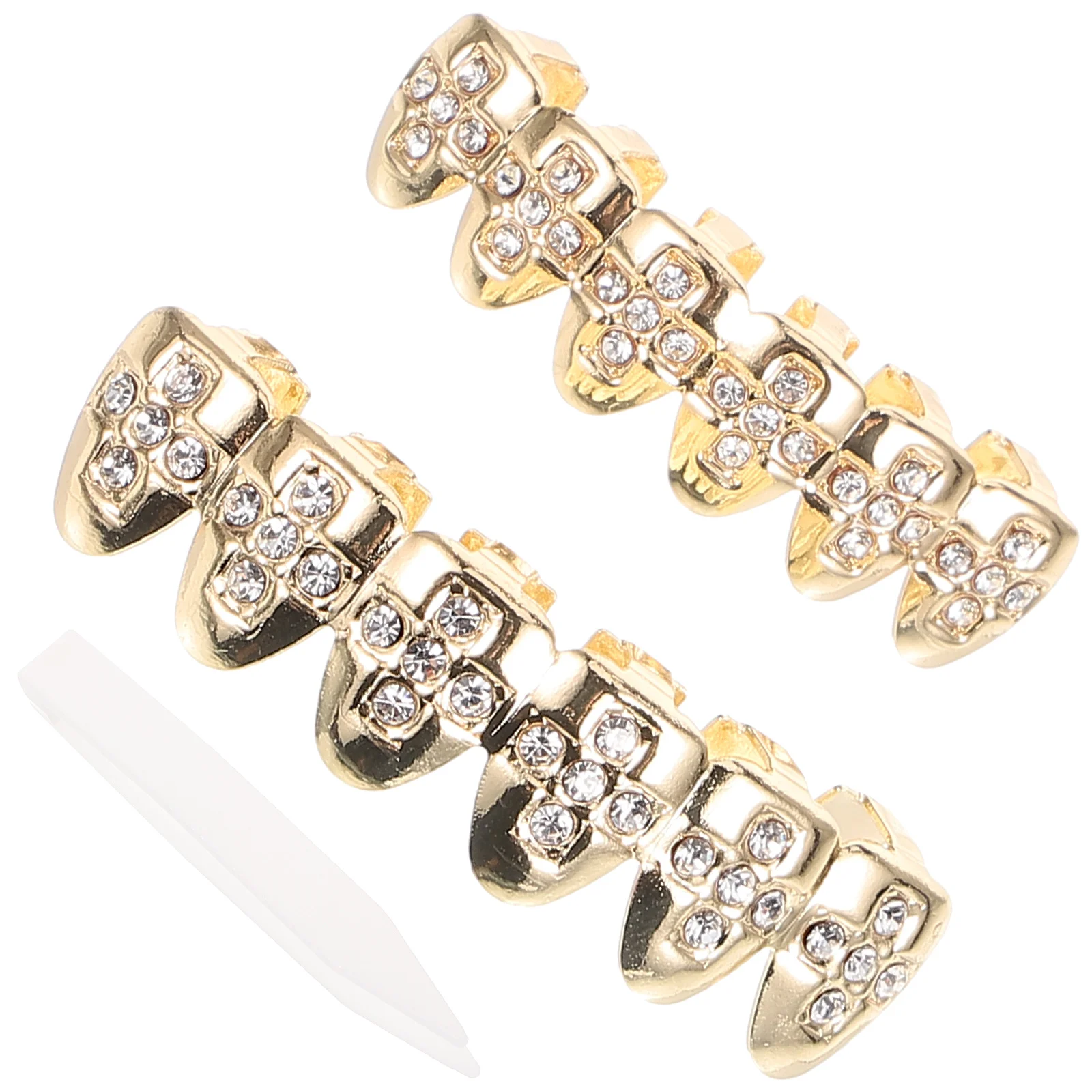 

Rapper Costume Props Grill for Teeth Cosplay Jewelry Tooth Gems Grills Your Kids Hip-pop Supply Decorative Mouth
