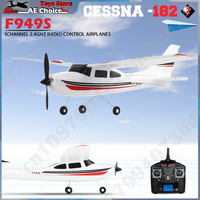 WLtoys 2.4G F949 RC Airplane Cessna 182 3D6G 3Ch Fixed Wing Plane Outdoor Drone RTF With Gyroscope RC Toy Gift for Adults