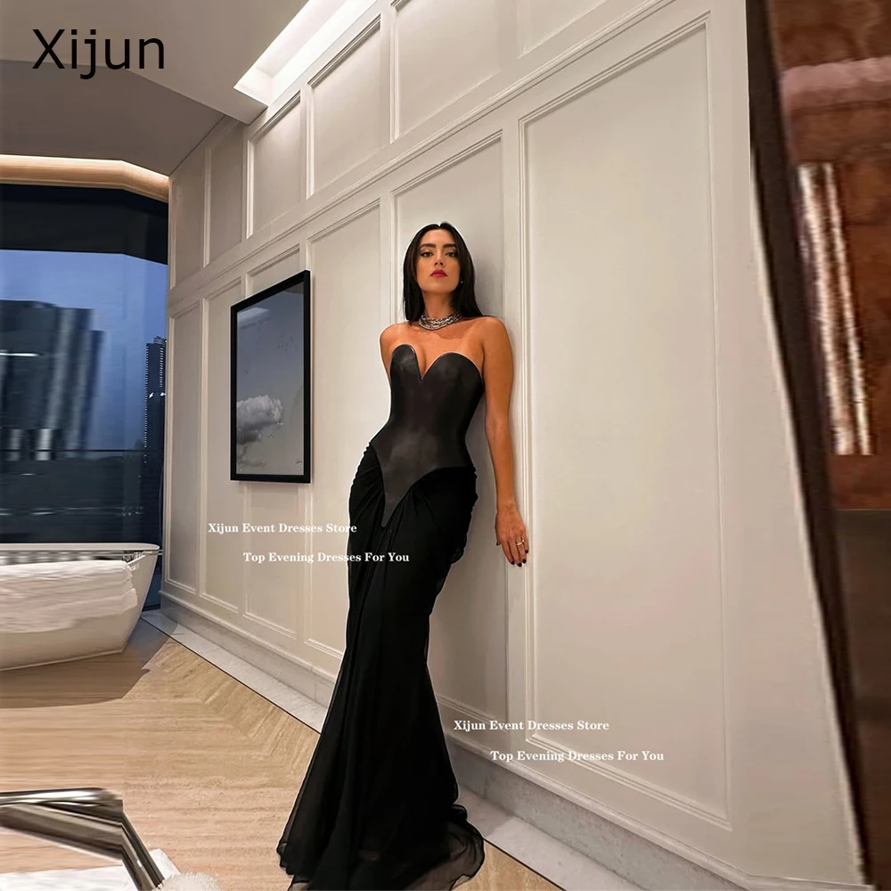 

Xijun сексуальные черные вечерние платья русалки Милая без рукавов вечерние платья для выпускного вечера Саудовская Аравия платья для выпускного вечера по индивидуальному заказу