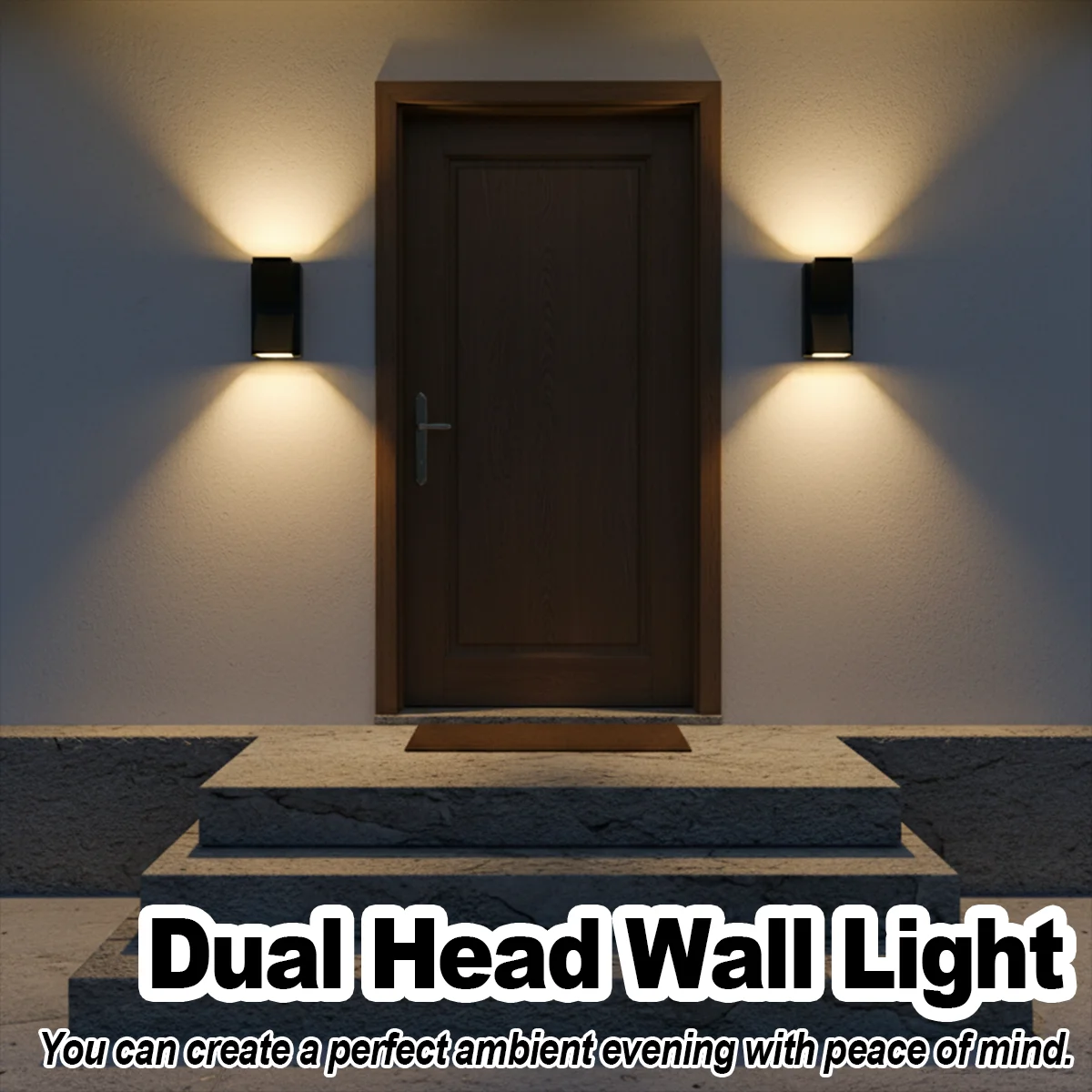 Black/White Shell Wall Light Lamp 5w 10w Garden Led Warm White Sconce Cool White Waterproof Outdoor Up And Down Ac85-265v Lights
