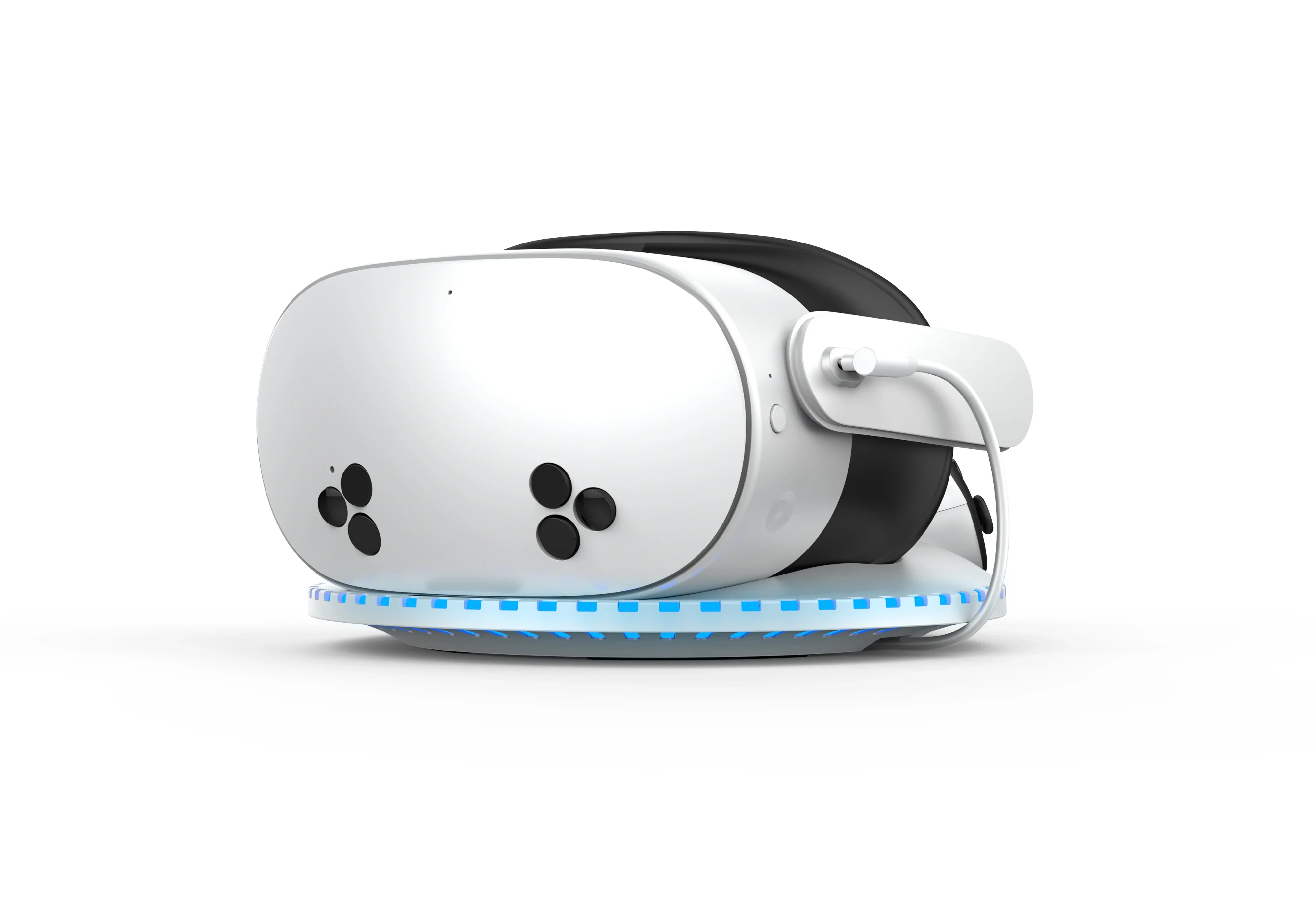 

OQ3-026 Charging Station For Meta Quest 3S VR Helmet Charger Dock Stand Gamepad Charging Bracket LED Light