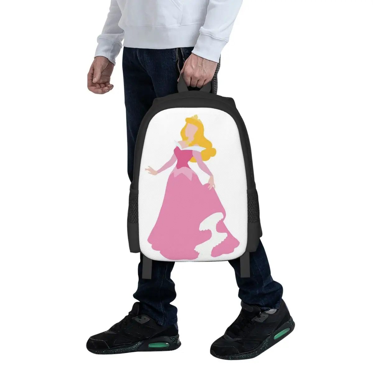 

Princes Student Backpack School Bag Hiking Travel Daypack for Men Women Fashion Bookbag Shoulder Bags