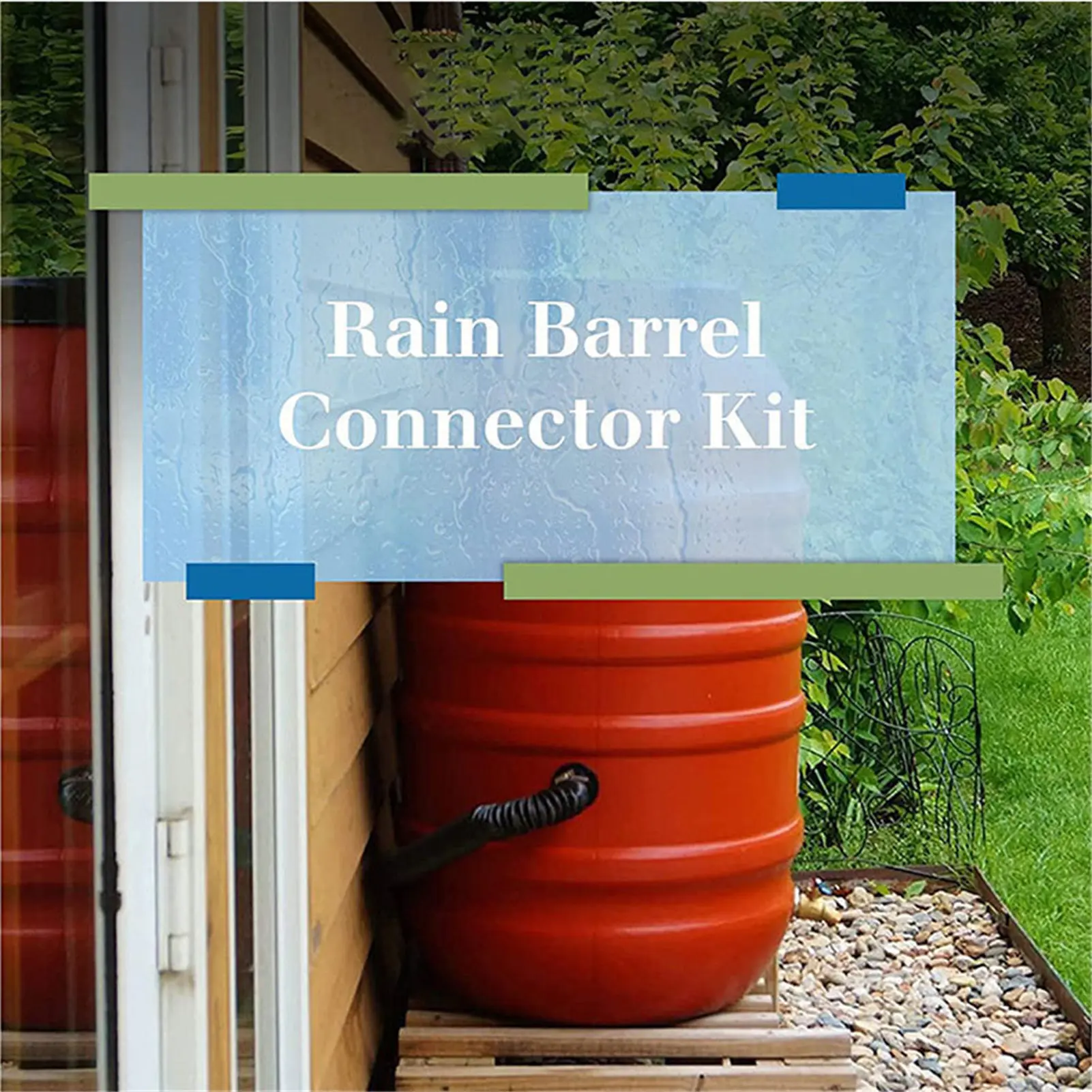 Home Water Collection Rain Barrel Connector Easy Installation Rain Barrel Connector for Plants Watering and Outdoor Chores