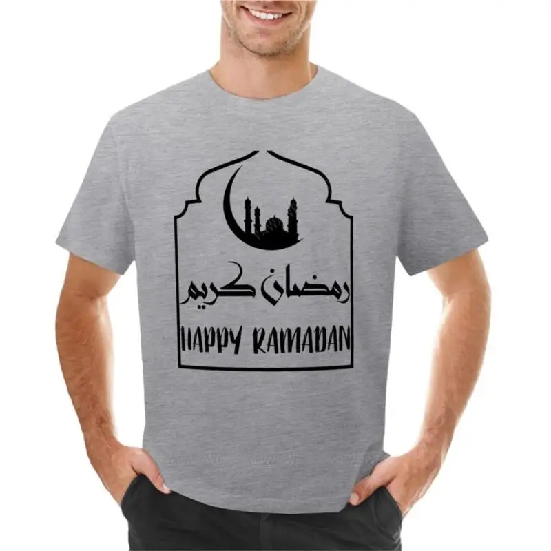 Happy Ramadan Kareem T-Shirt plus size t shirts man clothes Men's t shirts man t-shirt cotton crew neck tshirt