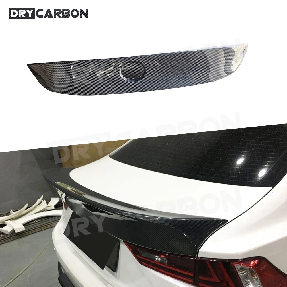 

Carbon Fiber Rear Trunk Spoiler Car Boot Wing Spoiler for Lexus IS300 IS250 2013-2015 Car Rear Spoiler Body Kits FRP