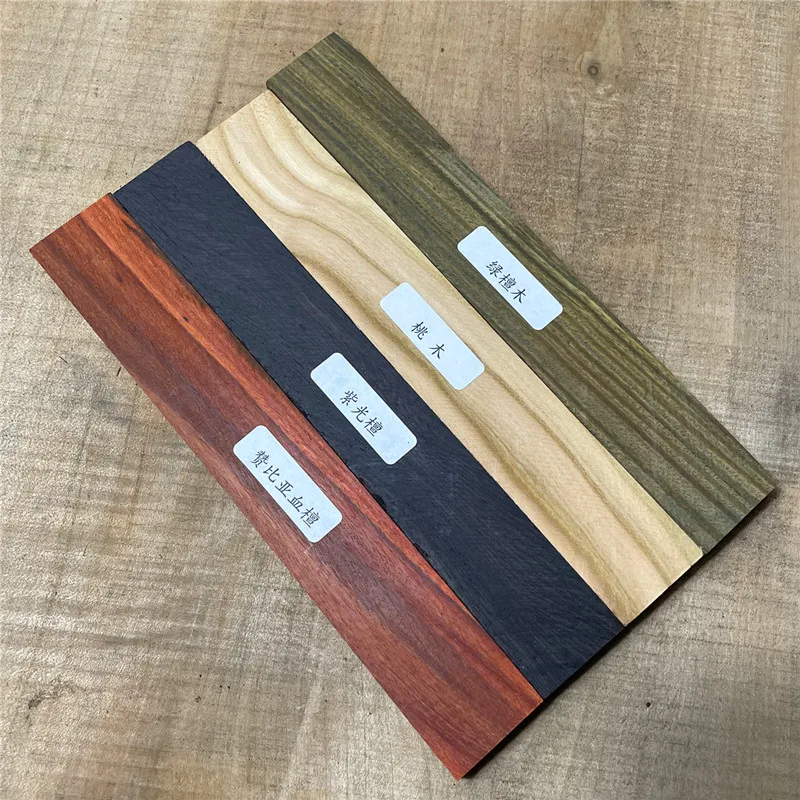 5Pcs Blank Wood For DIY Knife Handle Patch Material Handmade Sandalwood 46 Kind Wood Available 20x3x1cm Woodwork Ebony Cocobolo