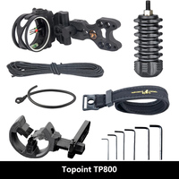 TP800 Archery Upgrade Combo Recurve/Compound Bow Archery Hunting Accessories with Brush Arrow Rest Bow Stabilizer Sight