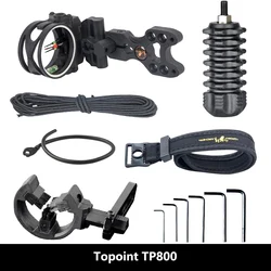 TP800 Archery Upgrade Combo Recurve/Compound Bow Archery Hunting Accessories with Brush Arrow Rest Bow Stabilizer Sight