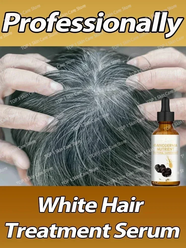 Anti Gray  Hair Serum  White To Black Natural Repair Product 1