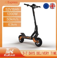 KuKirin G3 Electric Scooter 1200W Powerful Motor 52V18Ah Battery Dual Brake 10.5\