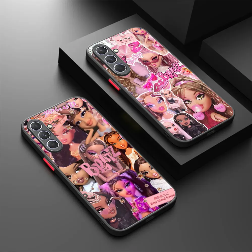 

Bratz Doll Cartoon Case For Samsung A30 A50 A70 S A20S A7 2018 Funda For Galaxy S24 S23 Ultra A13 A14 A33 A51 A52 A53 A72 Cover