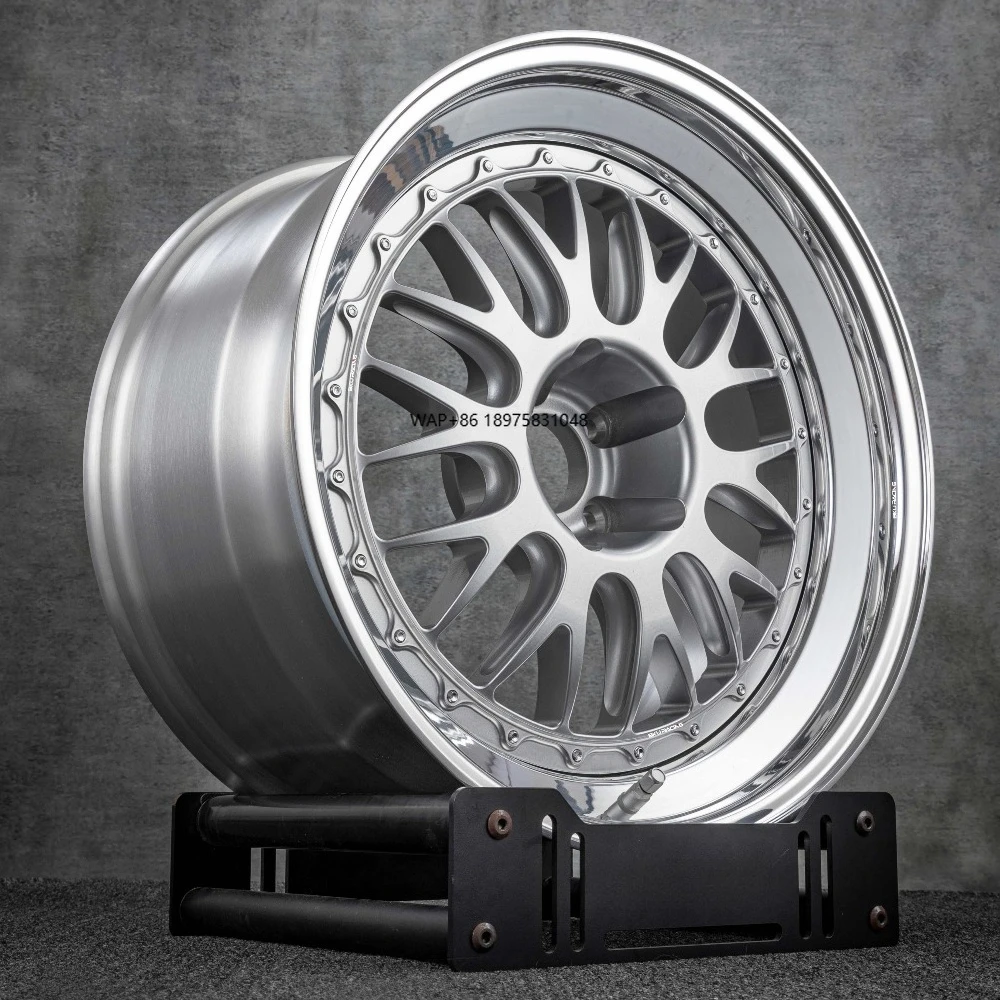 

E88 Forged 3 Piece for M3 F30 F80 F82 G30 G31 G05 M5 F90 5X120 Wheels 17 18 Inch Custom Silver Center Alloy Car Rim