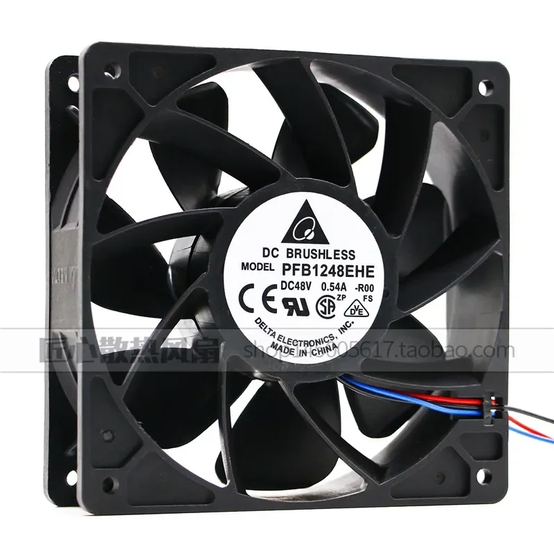 Delta PFB1248EHE-R00 12038 48V 0.54A 3-wire Stop Alarm Inverter Fan for Delta