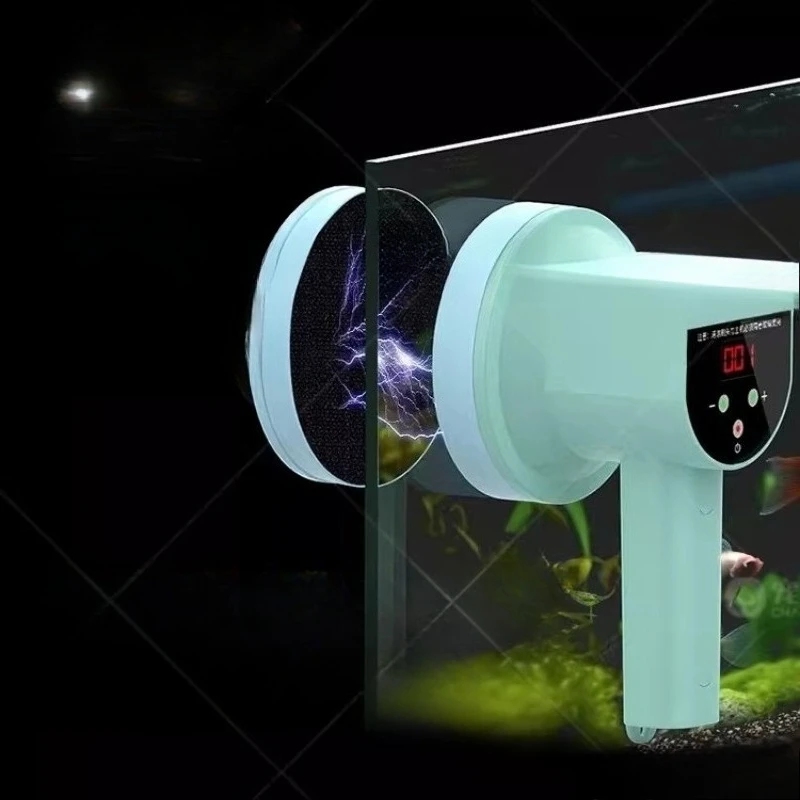 

Электрическая чистящая щетка, двусторонняя автоматическая щетка для удаления водорослей, щетка для стекла аквариума большого размера.