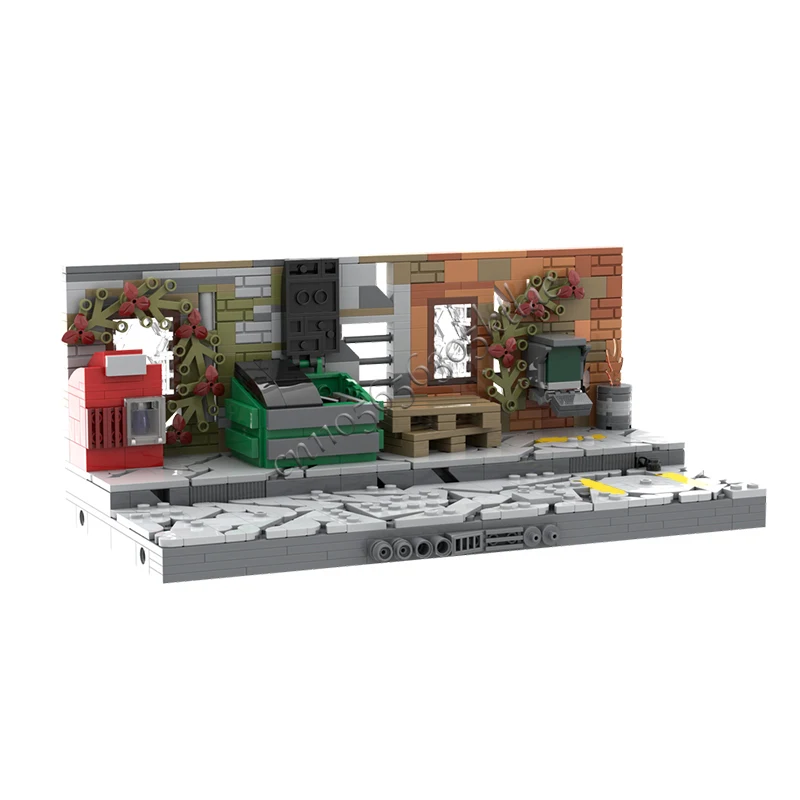 737 PCS MOC Modern City Street View Abandoned Block Building Model DIY Custom Puzzle Technology Creative Assembly Kids Toys Gift - view 2