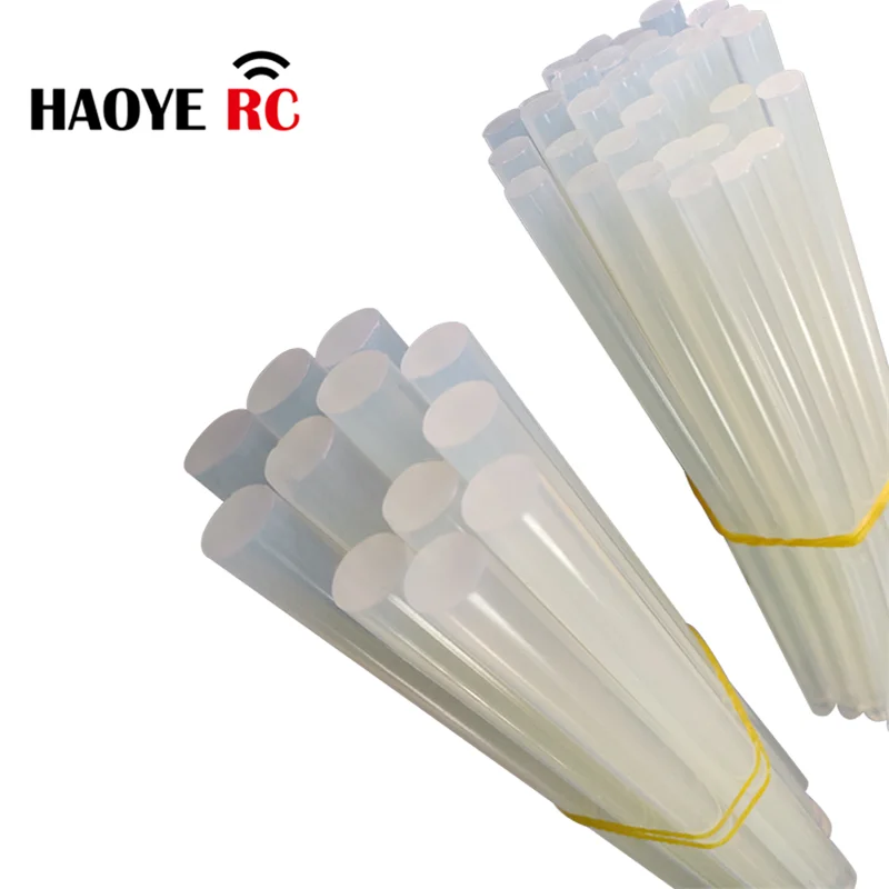 

Haoye 4 Pcs High Viscosity Hot Melt Glue Sticks /7 MM 11 MM Environment-Friendly Transparent Adhesive Sticks For RC Accessories