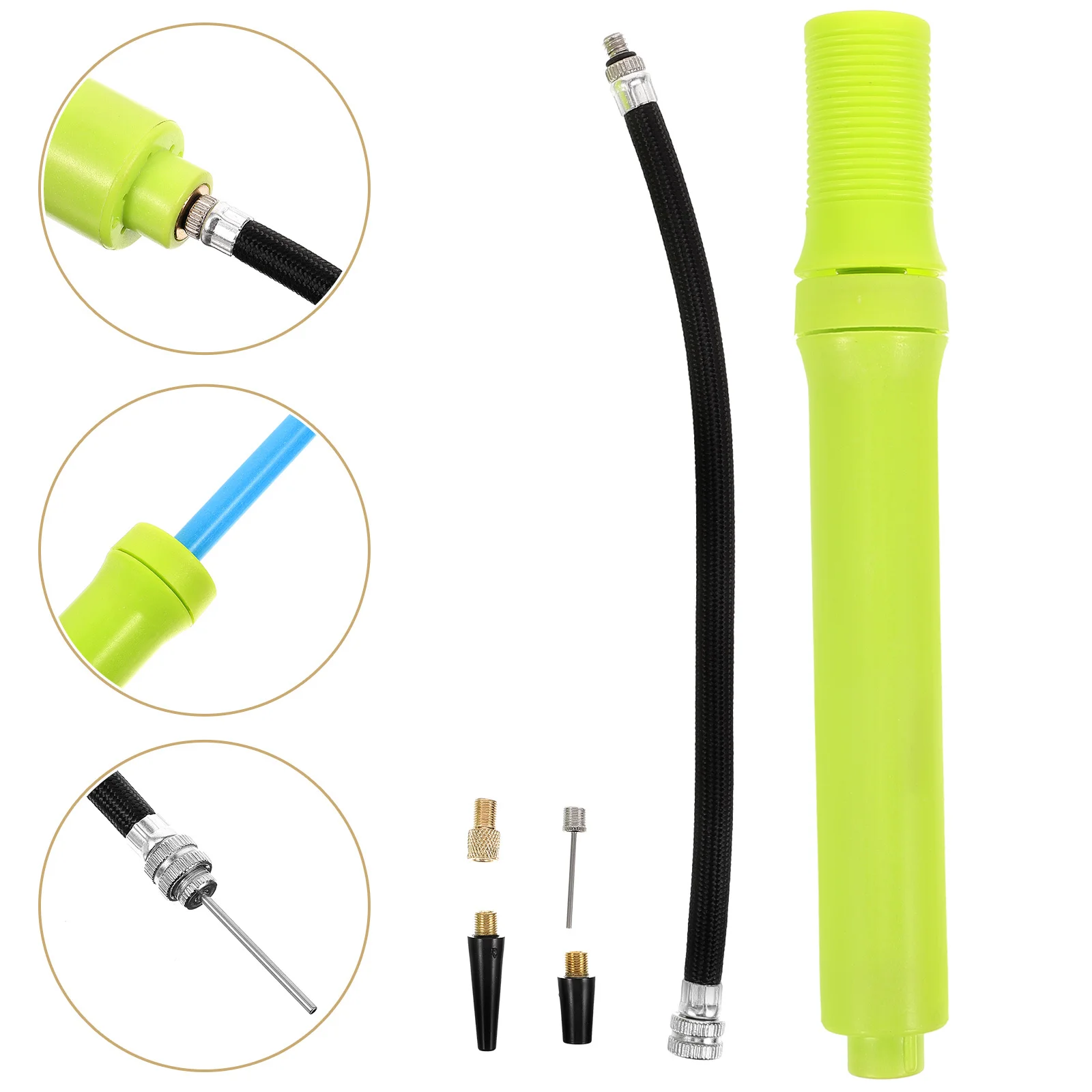 

1Pcs Mini Air Pump Portable Basketball Inflator Pump Easy Use Bike Tire Inflator Outdoor Emergency Helper Fast Pumping Tool