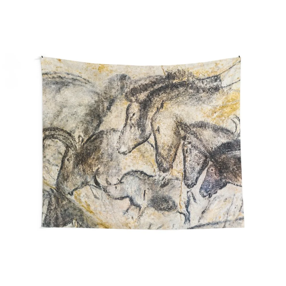 Chauvet الخيول Aurochs وحيد القرن نسيج اكسسوارات الديكور المنزل الفطر غرفة المعيشة الديكور جدار المفروشات نسيج